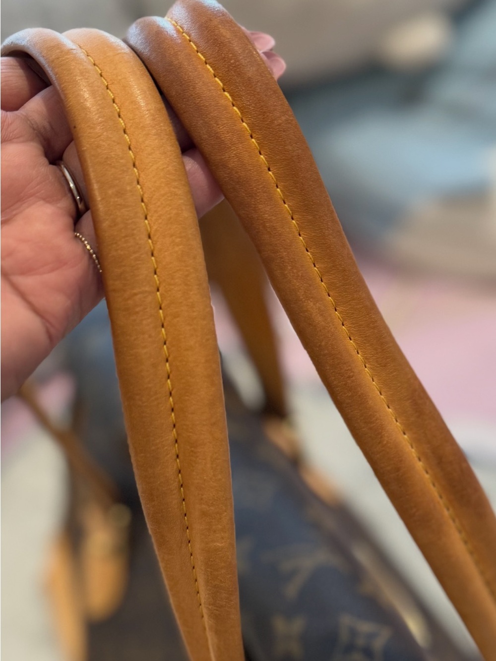 Louis Vuitton Monogram Top-Handle Satchel in Brown and Tan - Picture 2 of 9